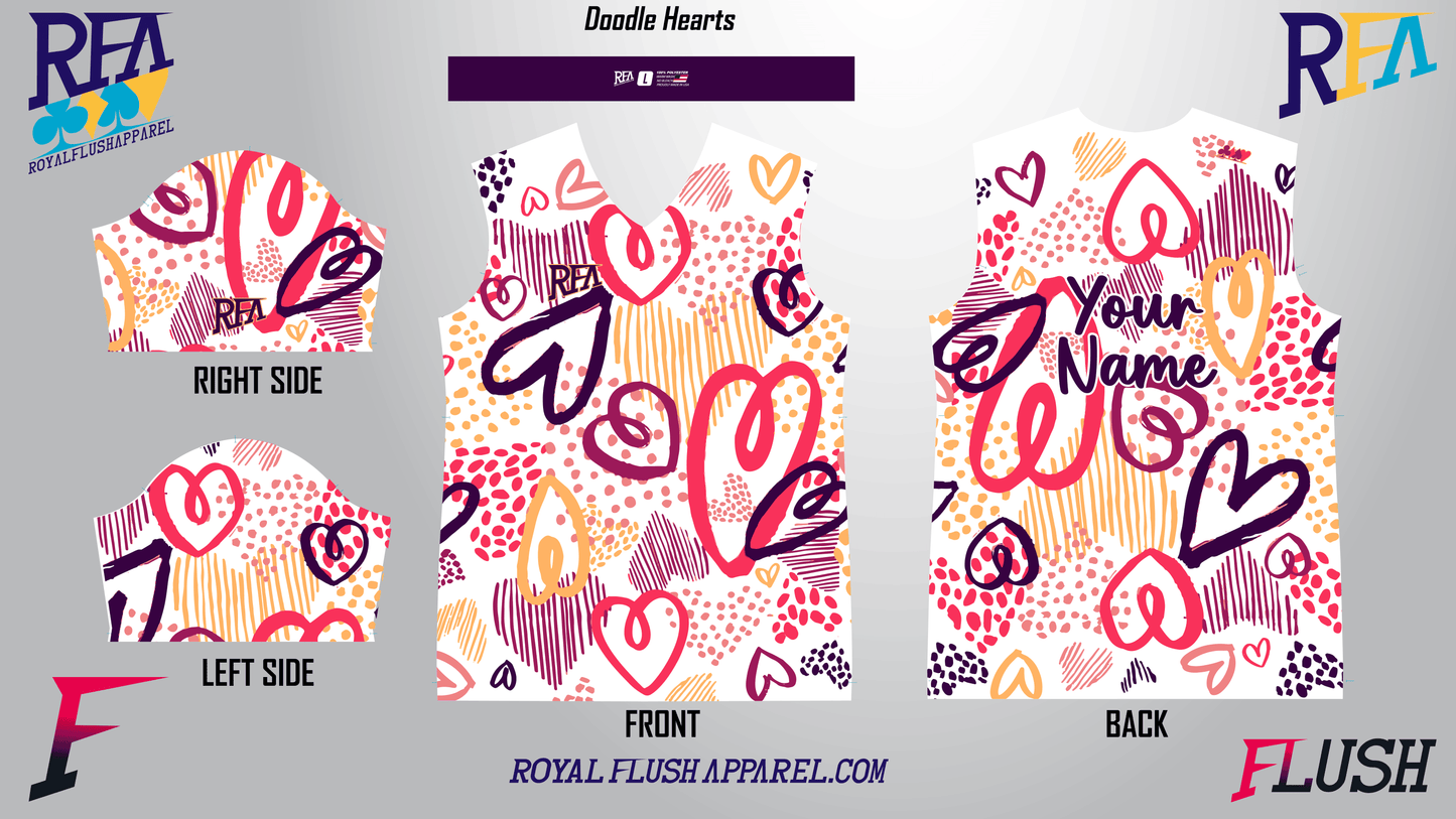 Doodle Hearts Jersey