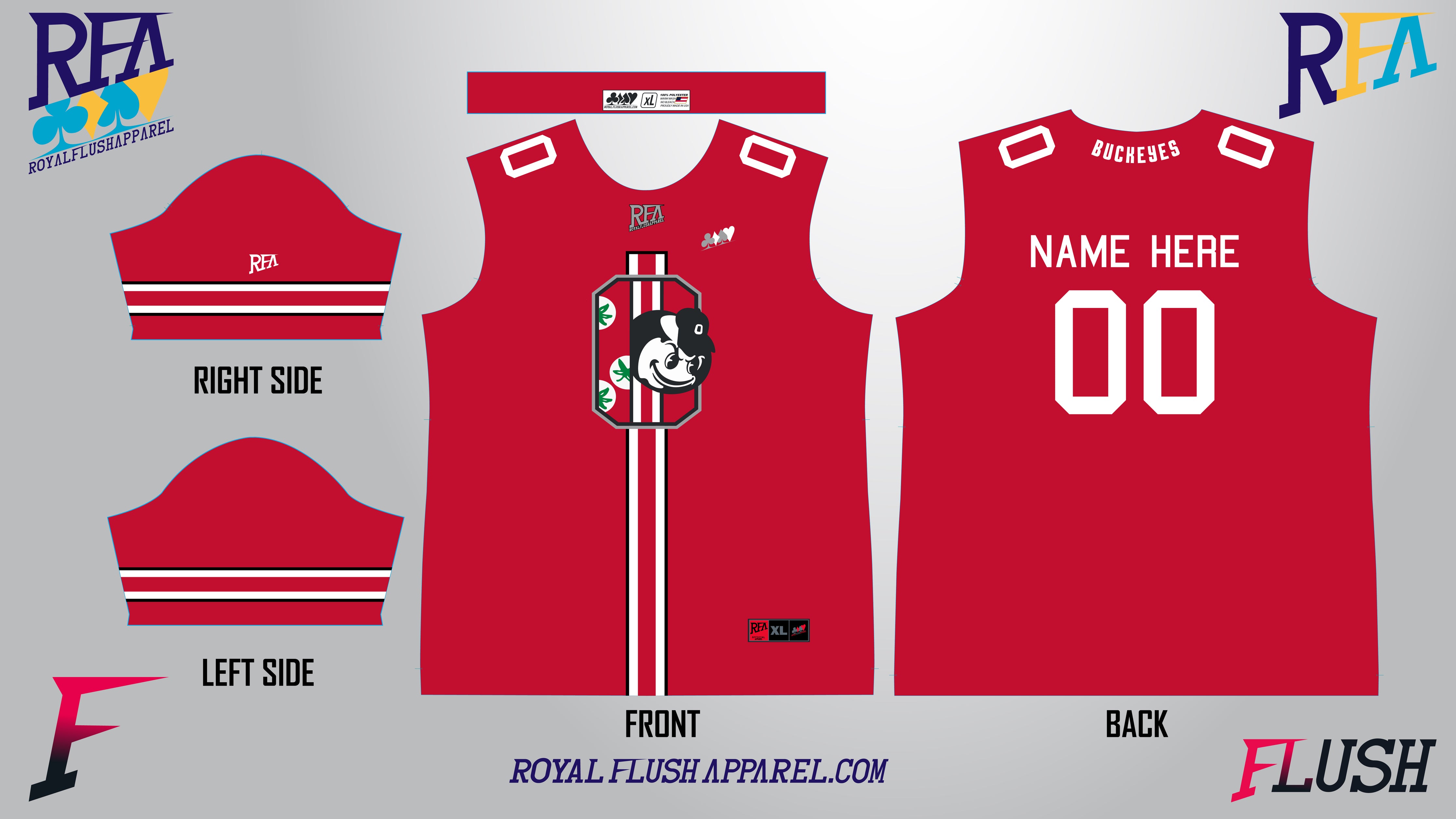 Darrell Kelso s Ohio State Football Replica Jersey Royal Flush Apparel